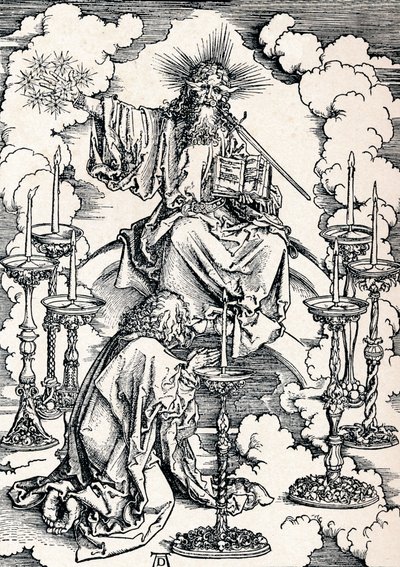 Seitsemän kynttilänjalan visio, 1498 1906. tekijältä Albrecht Dürer