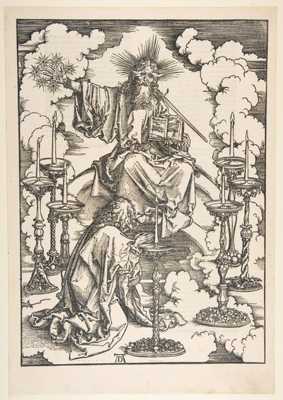 Seitsemän kynttilänjalan visio, The Apocalypse.n.d. tekijältä Albrecht Dürer