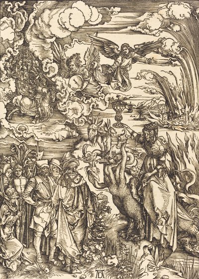Babylonin huora, 1498. tekijältä Albrecht Dürer