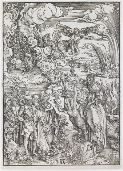 Babylonin huora sarjasta "The Apocalypse" tekijältä Albrecht Dürer