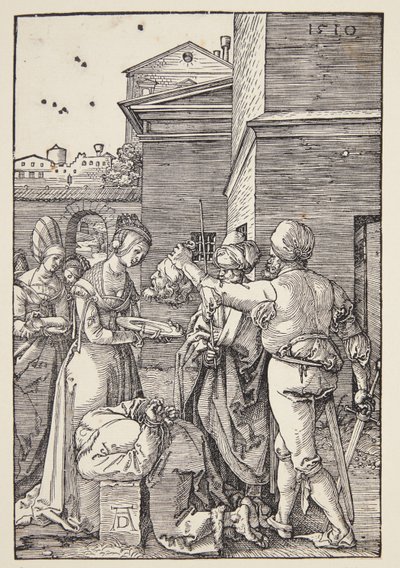 Pyhän Johannes Kastajan pään mestaus tekijältä Albrecht Dürer