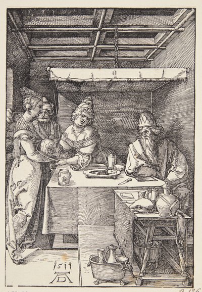 Pyhän Johannes Kastajan pää tuotiin Herodiakseen tekijältä Albrecht Dürer