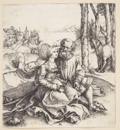 Huonosti sovitettu pariskunta tekijältä Albrecht Dürer