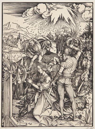 Pyhän Katariinan marttyyrikuolema tekijältä Albrecht Dürer