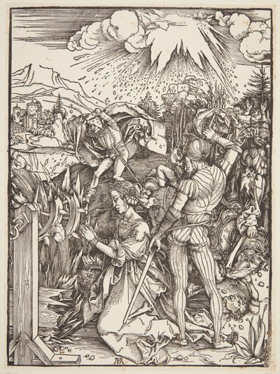 Pyhän Katariinan marttyyrikuolema tekijältä Albrecht Dürer