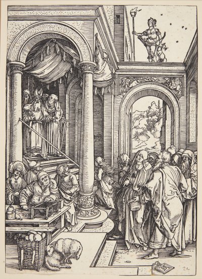 Neitsyt esittely temppelissä tekijältä Albrecht Dürer