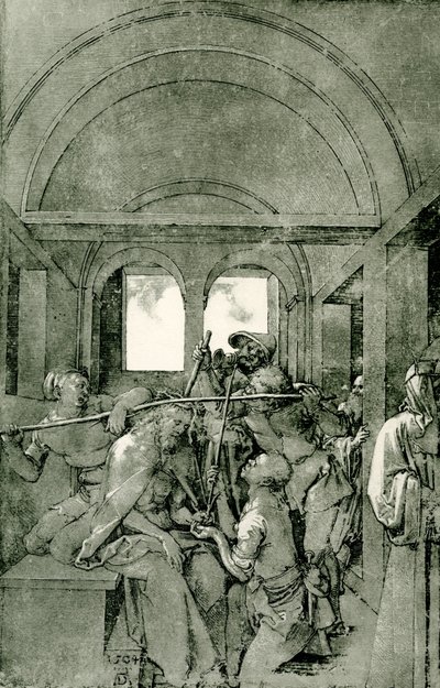 Piikit Kristuksen kruunaaminen tekijältä Albrecht Dürer