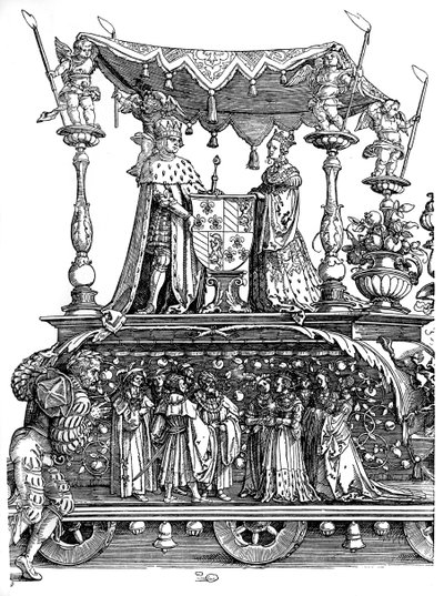 Maximilian I:n voittoisa paluu, 1515, 1936 tekijältä Albrecht Dürer