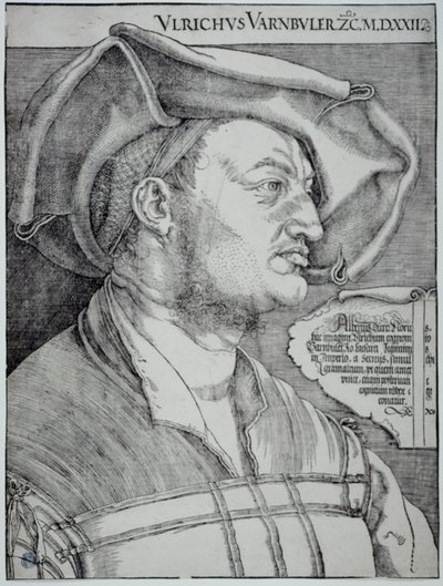 Ulrich Varnbüler (Bartsch 155) tekijältä Albrecht Dürer