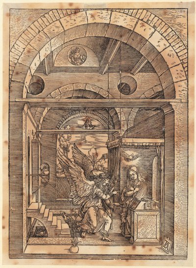 Marian kihlaus, sivu 7 sarjasta ”Marian elämä” tekijältä Albrecht Dürer