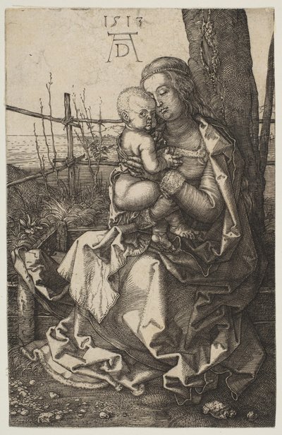 Neitsyt ja lapsi istuivat puussa, 1513. tekijältä Albrecht Dürer