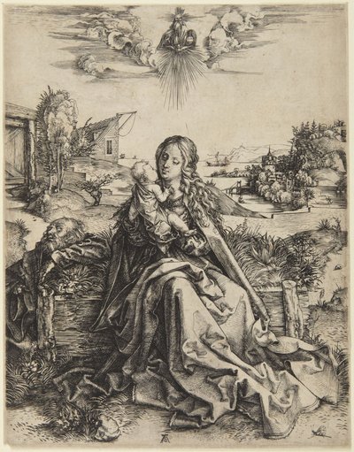 Neitsyt Maria, Jeesus-lapsi ja sudenkorento tekijältä Albrecht Dürer