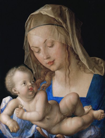 Neitsyt ja lapsi päärynän kanssa tekijältä Albrecht Dürer