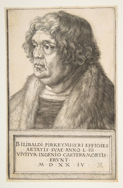 Willibald Pirkkheimer, 1524. tekijältä Albrecht Dürer