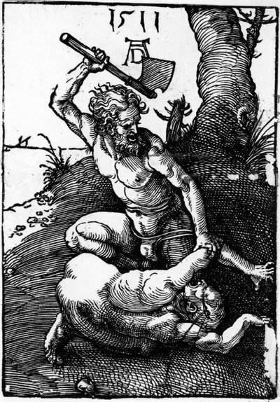 Kain tappaa Abelin tekijältä Albrecht Dürer or Duerer