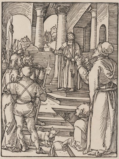 Kristus Hannaksen edessä tekijältä Albrecht Dürer