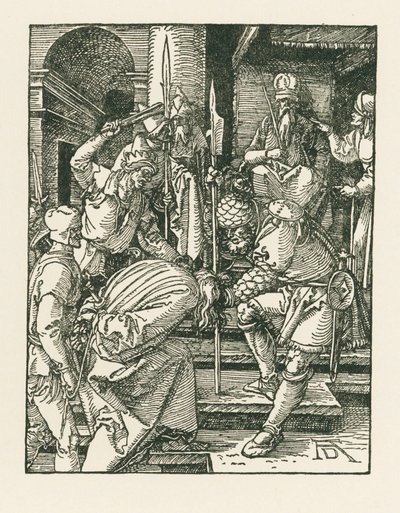 Kristus Hannaan edessä, noin 1508-09 (puupiirros). tekijältä Albrecht Dürer or Duerer
