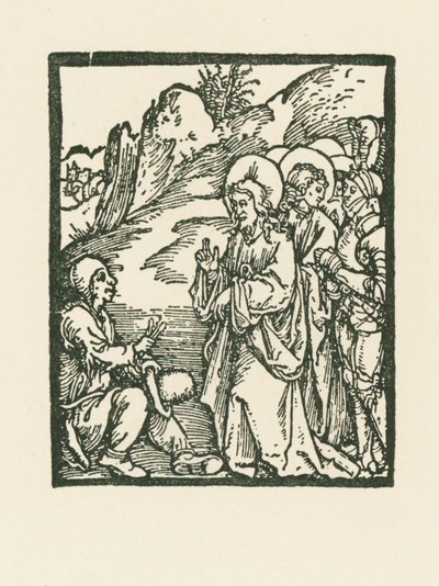 Kristus parantaa spitaalisen tekijältä Albrecht Dürer or Duerer