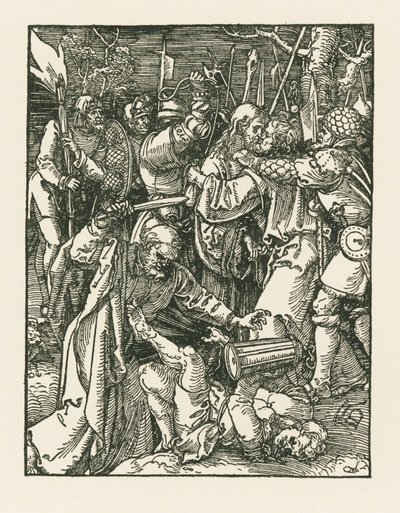 Kristus vangittuna, noin 1509 (puupiirros). tekijältä Albrecht Dürer or Duerer