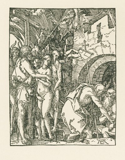 Kristuksen laskeutuminen Limboon, noin 1509 (puupiirros). tekijältä Albrecht Dürer or Duerer