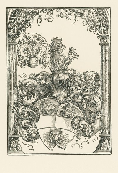 Jacob de Bannissisin vaakuna, noin 1515 (puupiirros). tekijältä Albrecht Dürer or Duerer