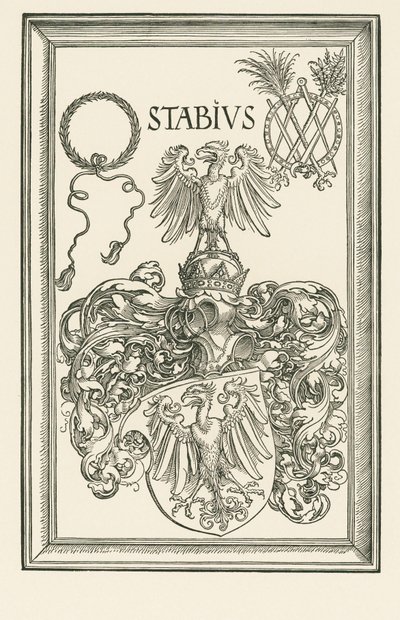 Johannes Stabiuksen vaakuna, noin 1514 (puupiirros). tekijältä Albrecht Dürer or Duerer