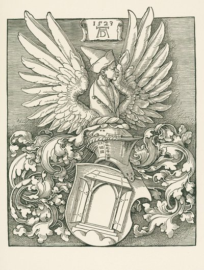 Duererin talon vaakuna tekijältä Albrecht Dürer or Duerer