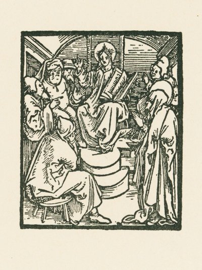 Jeesus lääkäreiden joukossa tekijältä Albrecht Dürer or Duerer