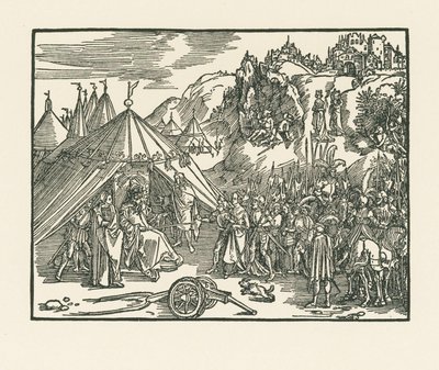 Judith viedään Holoferneksen leiriin... tekijältä Albrecht Dürer or Duerer