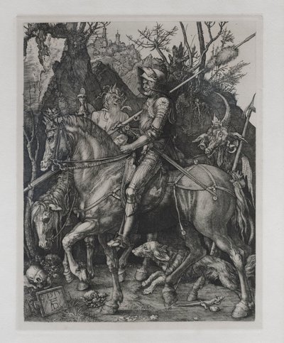 Ritari, kuolema ja paholainen tekijältä Albrecht Dürer or Duerer