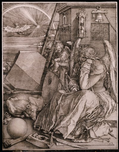 Melankolia, 1513 tekijältä Albrecht Dürer