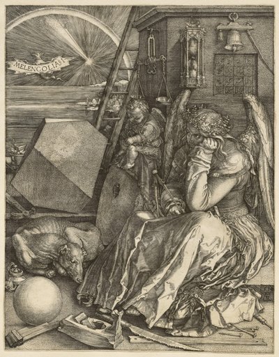 Melencolia I, 1514 tekijältä Albrecht Dürer