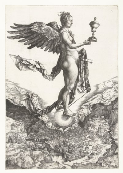 Nemesis (Suuri onni) tekijältä Albrecht Dürer or Duerer
