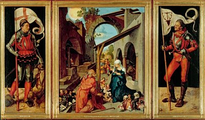 Paumgartnerin alttari, noin 1500 (öljy kalkkipaneelille). tekijältä Albrecht Dürer or Duerer