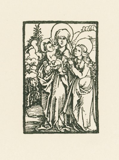 Pyhä Anne tekijältä Albrecht Dürer or Duerer