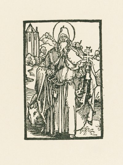 Pyhä Antonius Suuri tekijältä Albrecht Dürer or Duerer