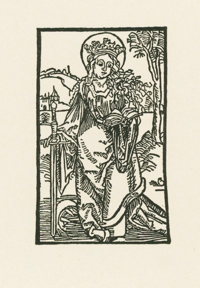 Pyhä Katariina tekijältä Albrecht Dürer or Duerer