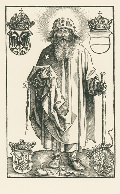 Pyhä Coloman pyhiinvaeltajana tekijältä Albrecht Dürer or Duerer