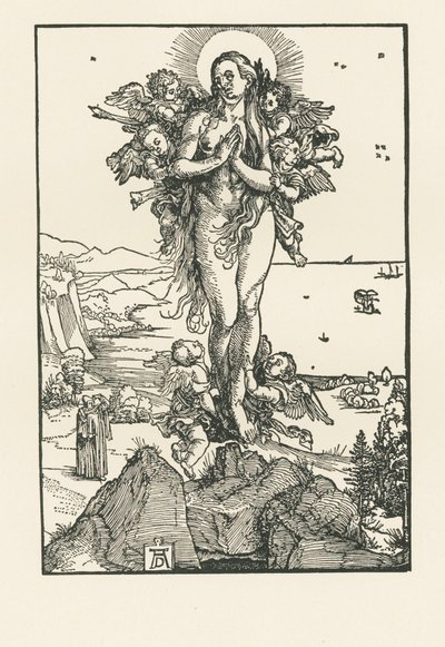 Pyhä Maria Magdaleena ekstaasissa, noin 1504-05 (puupiirros). tekijältä Albrecht Dürer or Duerer