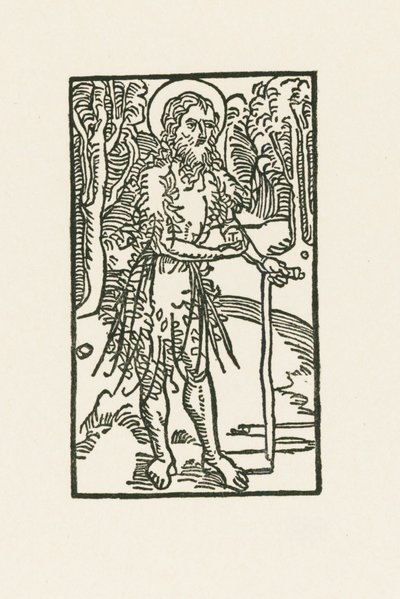Pyhä Onofrius tekijältä Albrecht Dürer or Duerer