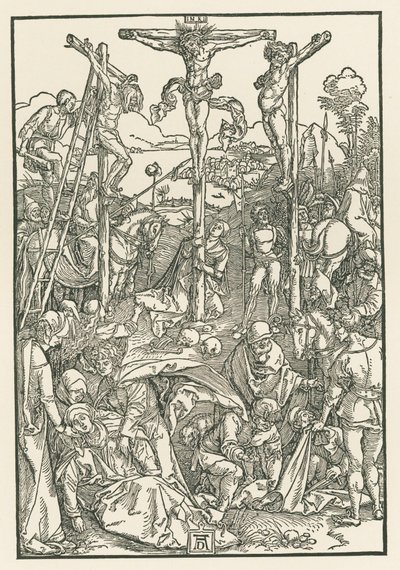 Pieni Golgata, noin 1503-04 (puupiirros). tekijältä Albrecht Dürer or Duerer