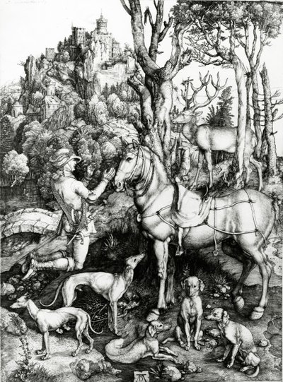 St. Eustace tekijältä Albrecht Dürer