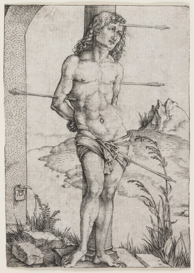 Pyhä Sebastian pylväässä tekijältä Albrecht Dürer