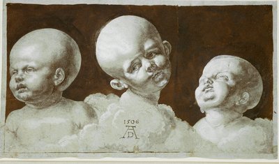 Lapsen pään tutkimukset (piirustus) tekijältä Albrecht Dürer or Duerer