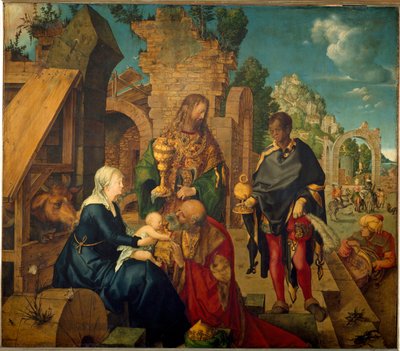 The Adoration of the Magi (puumaalaus tekijältä Albrecht Dürer