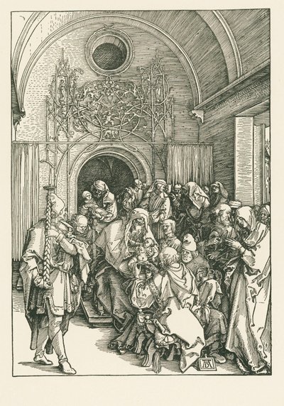 Kristuksen ympärileikkaus, noin 1504 (puupiirros). tekijältä Albrecht Dürer or Duerer