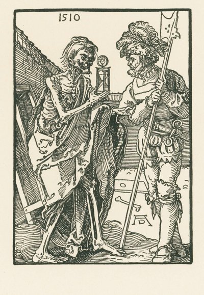 Kuolema ja Landsknecht tekijältä Albrecht Dürer or Duerer