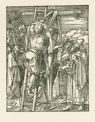 Laskeutuminen ristiltä, noin 1509-10 (puupiirros). tekijältä Albrecht Dürer or Duerer