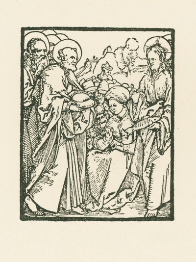 Viiden tuhannen ruokkiminen tekijältä Albrecht Dürer or Duerer