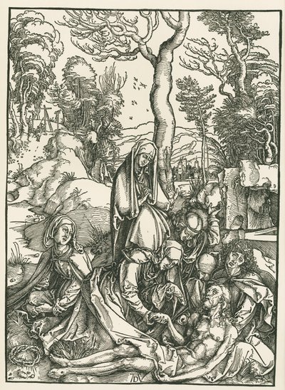 Valitusvirsi Kristuksen puolesta, noin 1498-99 (puupiirros). tekijältä Albrecht Dürer or Duerer